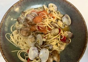 Linguini con Vongole bij A Tavola.